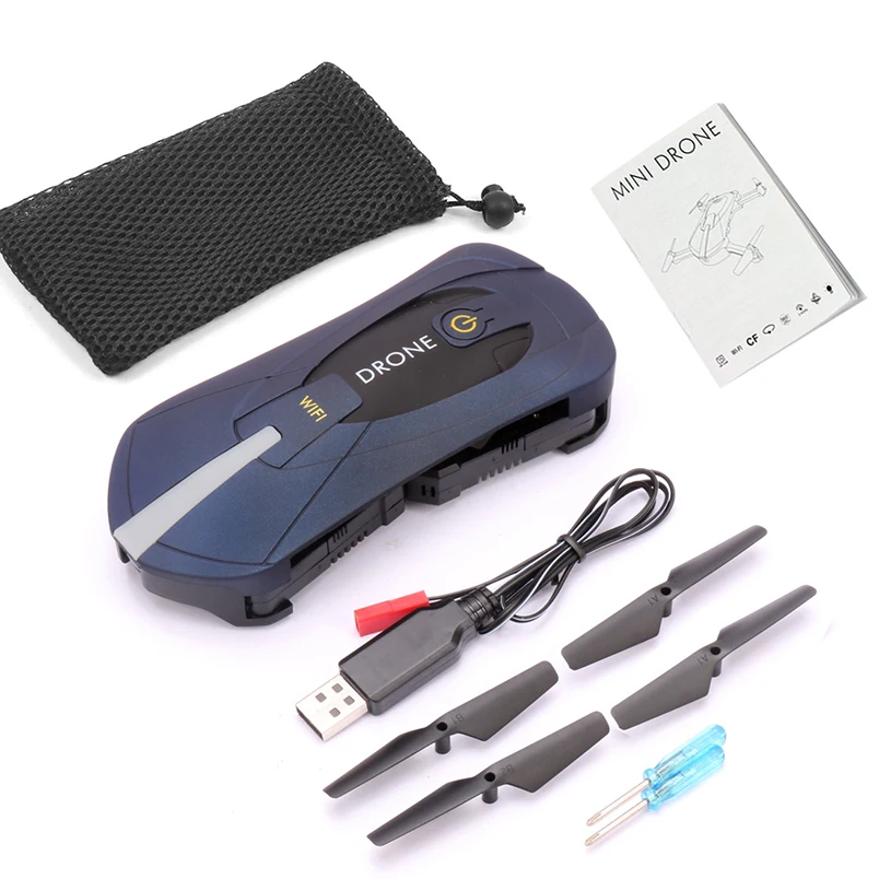 

JY018 Mini Folding Selfie 2.4G WiFi FPV Drone with 200W HD Camera 120 Degrees Wide Angle Altitude Hold RC Racer Quadcopter