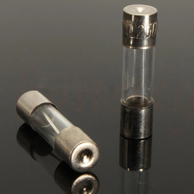 100Pcs/Set Quick Blow Glass Tube Fuse Assorted Kits 5x20mm Fast-blow Glass Fuses Electrical Equipment Fuse