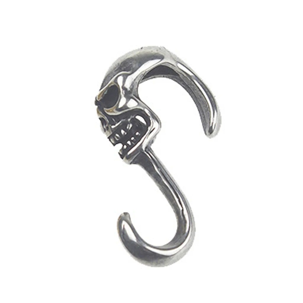 Skull S Hook Clasp -DIY Necklace Bracelet Connector Findings Leather Craft