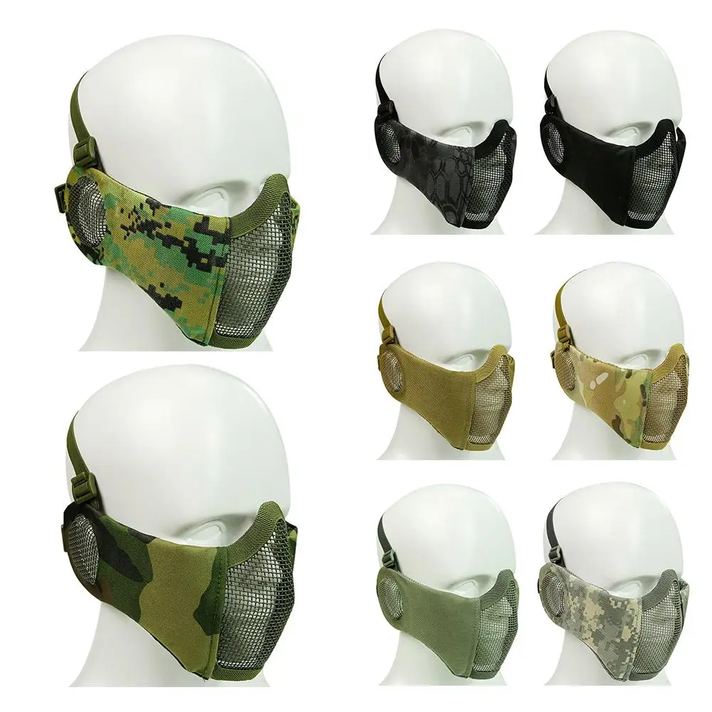 Камуфляж ниндзя шлем анти-песок повязка на голову, маска для лица песчаник тюрбан велосипед Охота Армия Спорт военный шлем лайнер