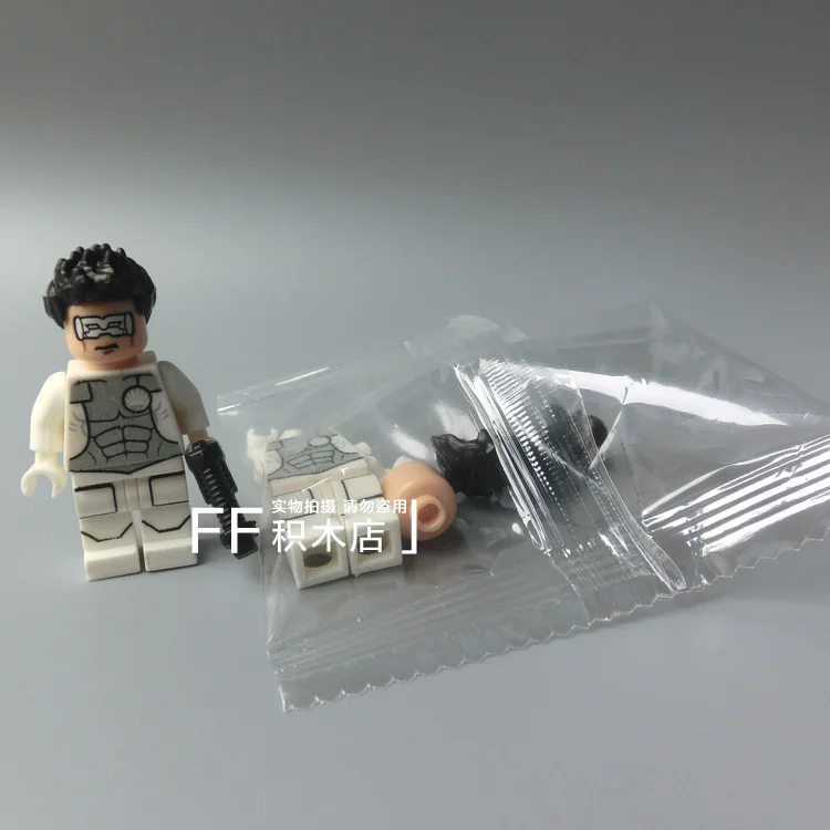 Одиночная Продажа Супер Герои Мстители Белый Зеленый Фонарь с пистолетом minifig