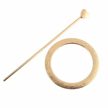 Заколки для волос для Для женщин простой шпилька для волос из сплава металлов ретро Заколка для волос мяч широкополая матовая Для женщин; аксессуары для волос для взрослых людей G0508