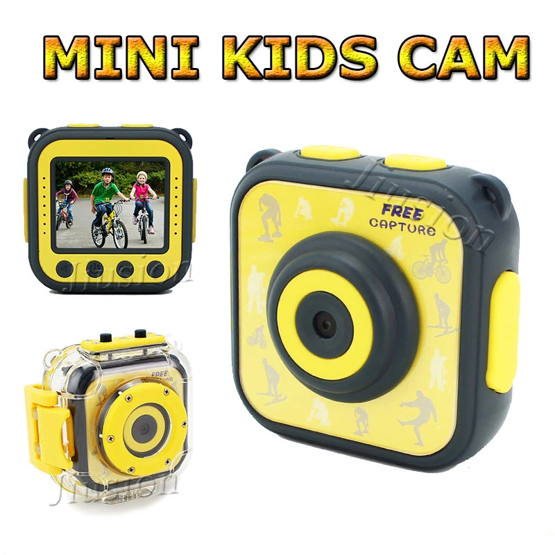 Hd Mini Action Camera For Kids Digital Cartoon Camcorder  Inch Lcd  Screen Waterproof Sport Cam Dvr Photo Children Funny Toys - Mini Camcorders  - AliExpress