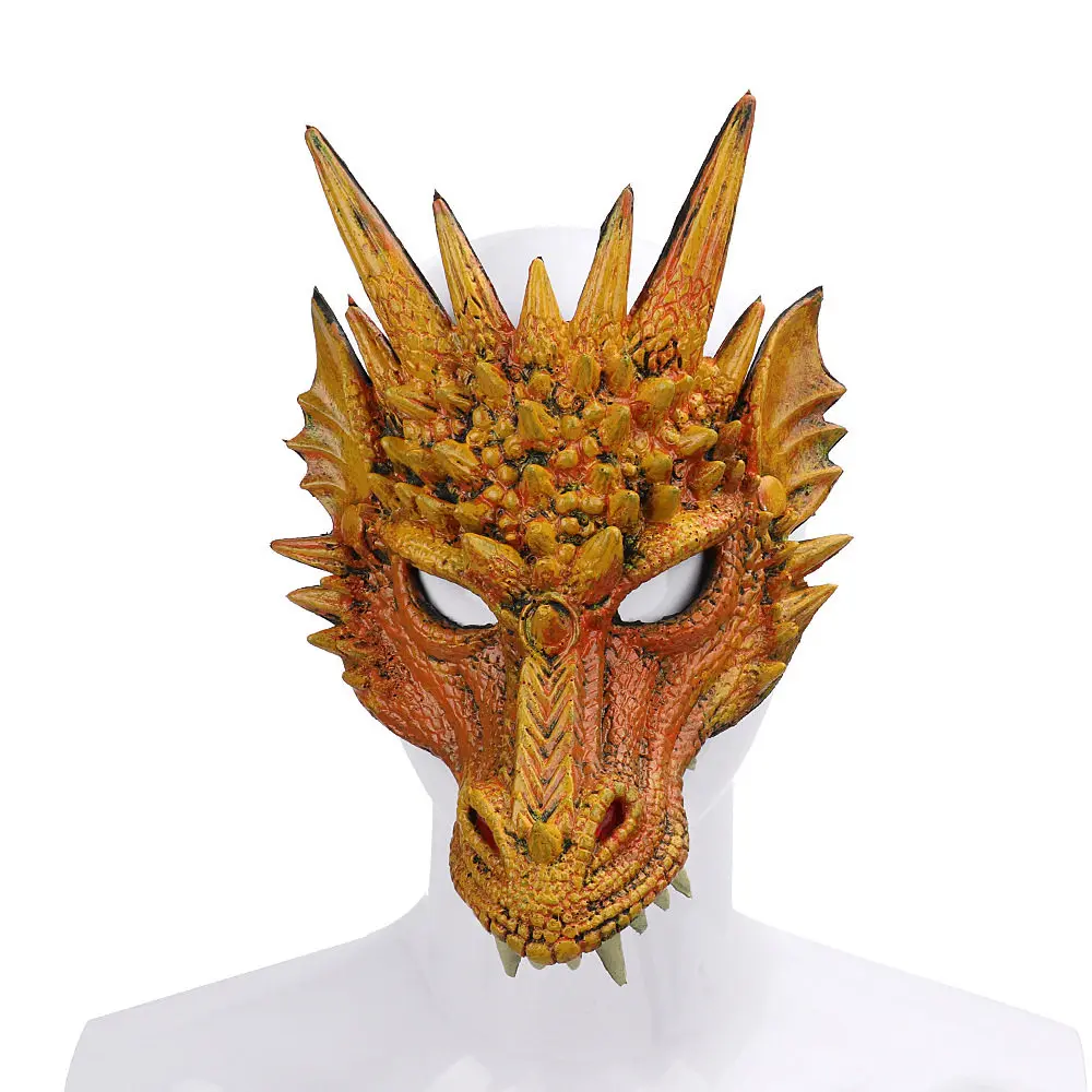 Новогоднее украшение карнавальные вечерние костюмы с животными дракон Косплей Маскарад маска для лица