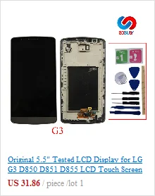 Для LG G2 D802 ЖК-дисплей сенсорный экран для LG G2 ЖК-дисплей D800 D801 D805 D803 VS980 F320 LS980 замена дигитайзера