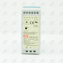 MDR-60 12 В 5 в 15 в 24 в 36 в 48 в 60 Вт din-рейка блок питания ac-dc драйвер напряжение Регулятор мощность suply 110 В 220 В