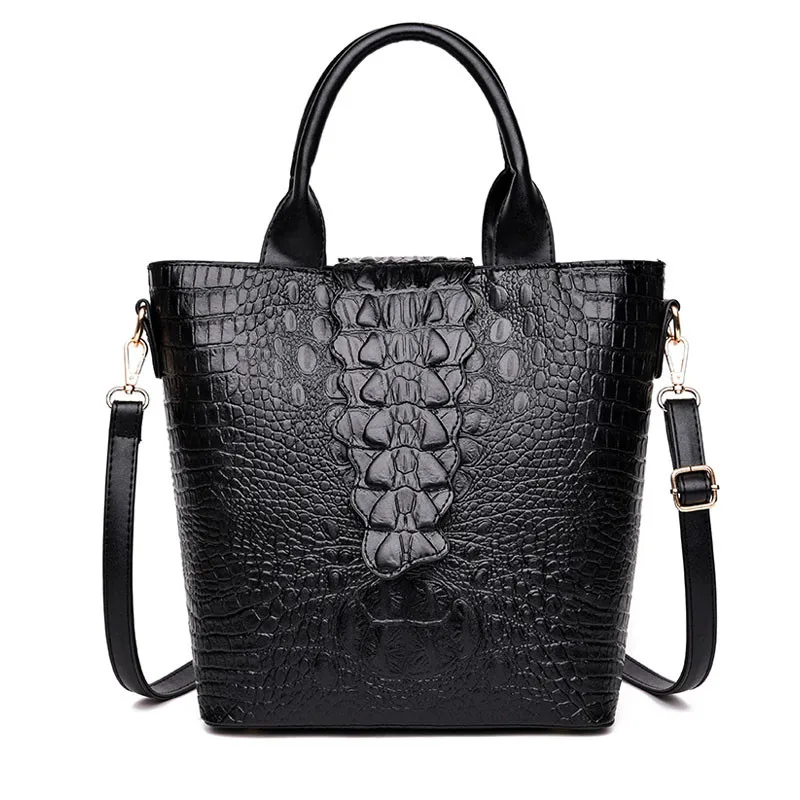 Luxury Brand Crocodile Pattern Women Handbag Designer Fashion Leather