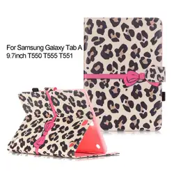 Мода печатных Стенд Флип кожаный чехол для Samsung Galaxy Tab A 9.7 "T550 T555 T551 с отделения для карточек fundas Coque y4d67d