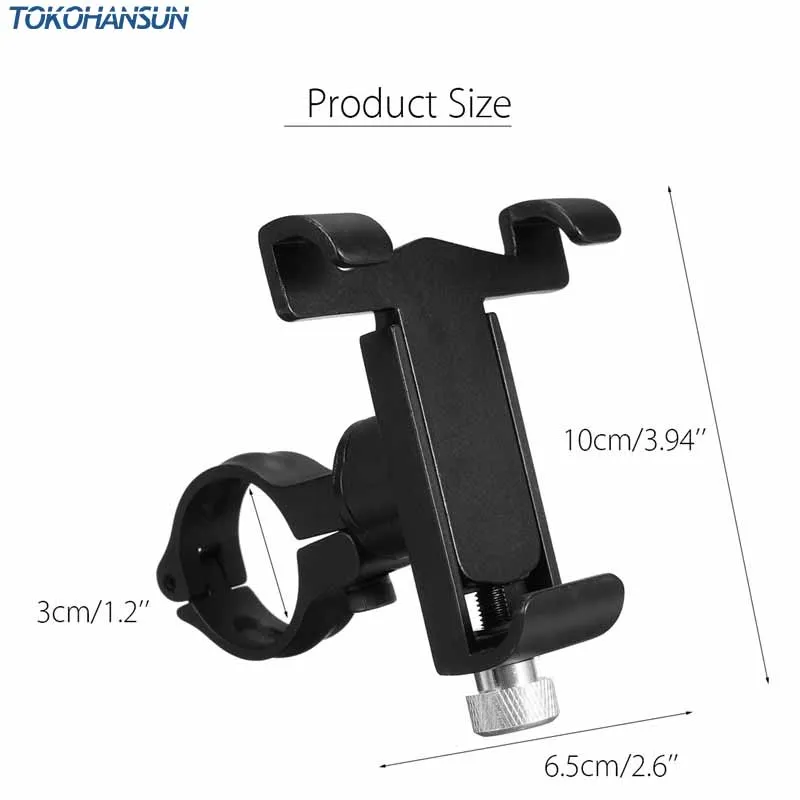 TOKOHANSUN металлический велосипед универсальный держатель сотового телефона мотоцикл руль крепление ручка телефон Поддержка 3,5-6,2 для iPhone gps