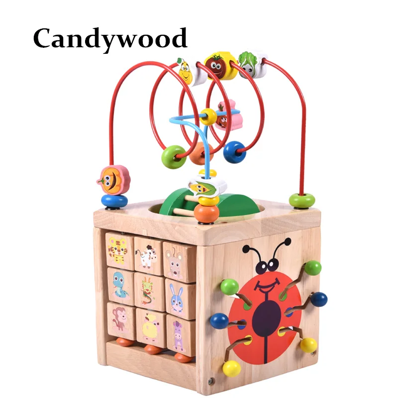 Montessori Math Toy Wooden Toys for Children Multi Function Abacus