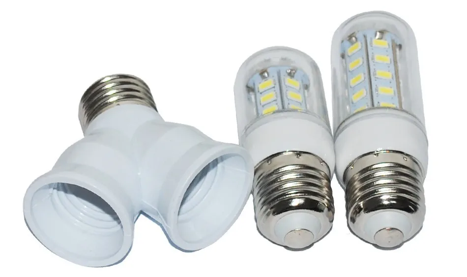 E27 TO 2 E27 BASE SOCKET LED LAMPE 27 TO 2E27  (16)