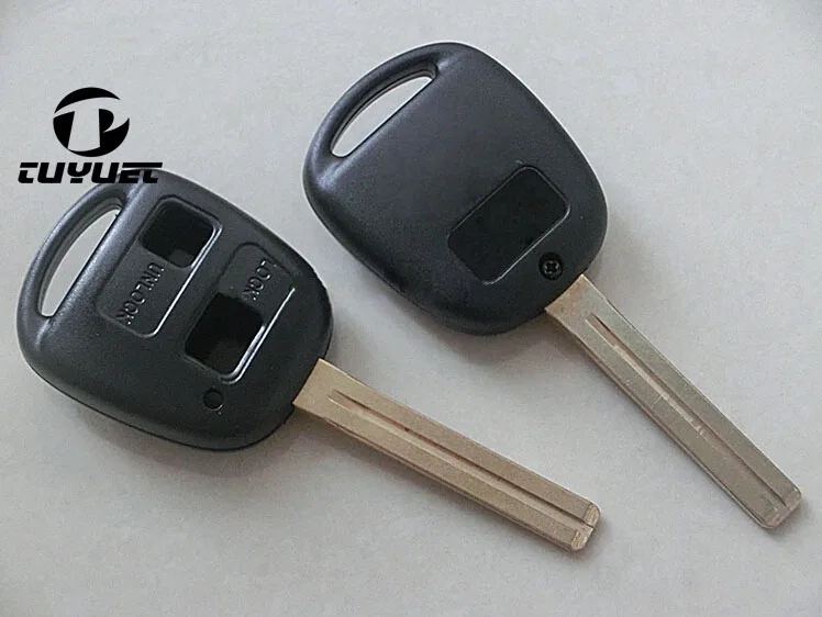 Дистанционный ключ оболочки 2 кнопки для автомобиль Lexus заготовки ключей чехол с TOY48 длинным лезвием 46 мм