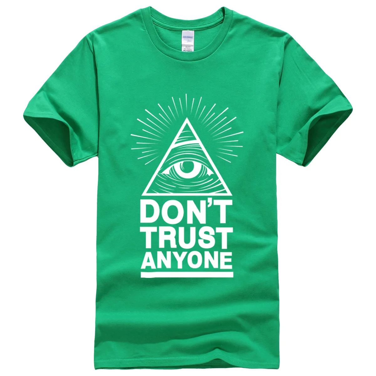 Лето, новинка, мужские футболки, Dont Trust Anyone Illuminati All Seeing Eye, футболка с буквенным принтом, Мужская футболка, повседневные топы, футболки