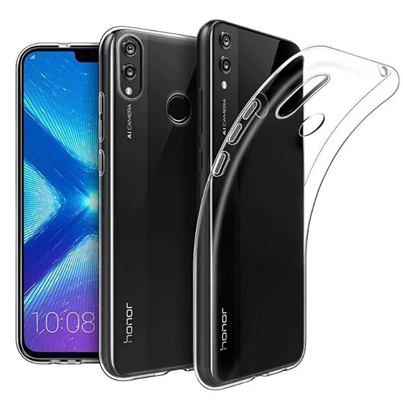 Силиконовый чехол для huawei Honor 8X 8C защитный смартфона TPU Handytasche прозрачное жесткое