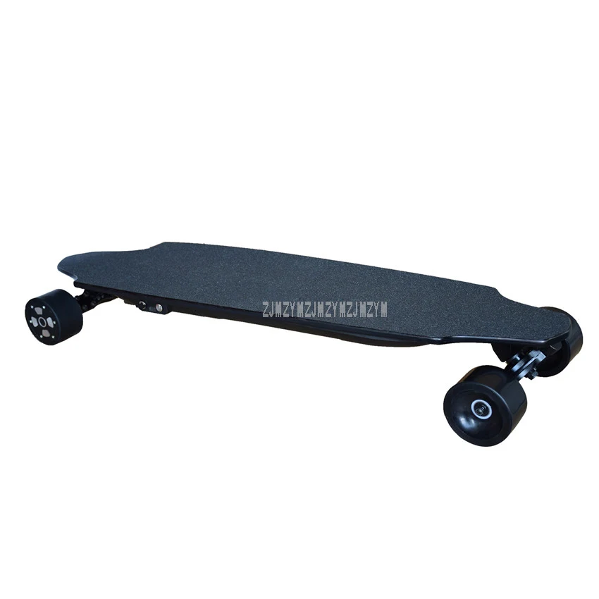 4-х колесный электрический самокат дистанционного Управление скейтборд для детей и взрослых 97 см Лонгборд скейтборд пройденное расстояние в милях 20-25 км 600 Вт* 2 Dual Drive
