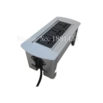 Price 2018 Furniture Manual Flipping Socket With 3*Universal Power Socket/Table Socket ,can Add More XLR/3.5 Audio/6.35 Audio 100pcs