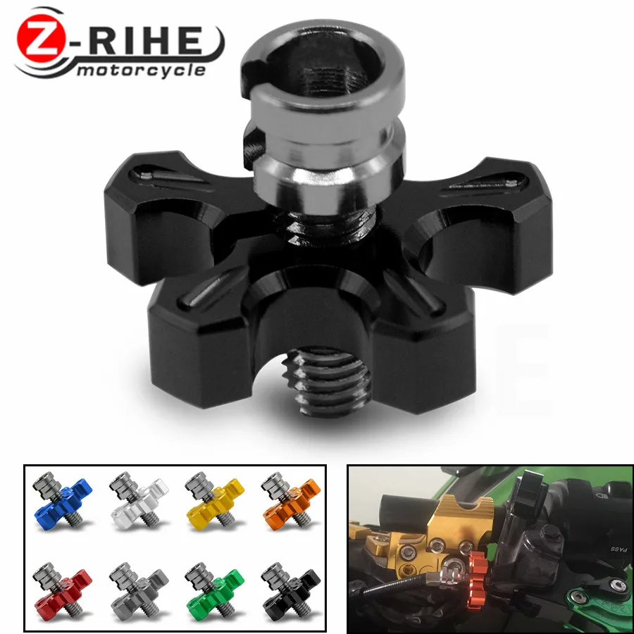 Universal Motorcycle CNC Aluminum Clutch Cable Wire Adjuster for Honda CBF600S  2008-2009 Honda CBR1000RR Fireblade all years
