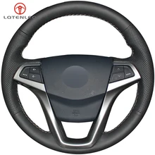 LQTENLEO черный искусственный кожаный чехол рулевого колеса автомобиля для Changan Eado XT 2012- Eado EV- CS35 2012