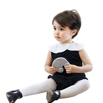 

Summer Twins Baby Pure Cotton Bodysuit Fashion Toddler Girl Lotus Leaf Collar Jumpsuit Children Sleeveless Onesie Clothes 9-24M