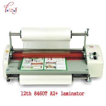 

12th 8460T A2+ Laminator Hot Roll Laminating Machine 110V Double Side Roll Laminating Machine 4 rollers