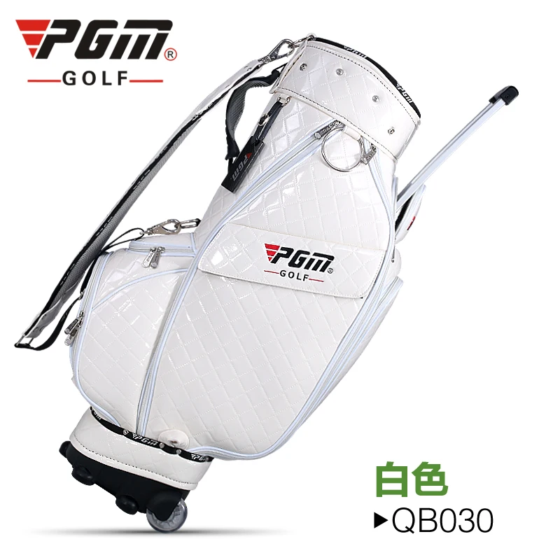 

PGM New Golf Standard Club Tug Ball Bag Environmental Travel Sports Wheel Package Ultra-light Portable Anti-skid Handle Bag PU