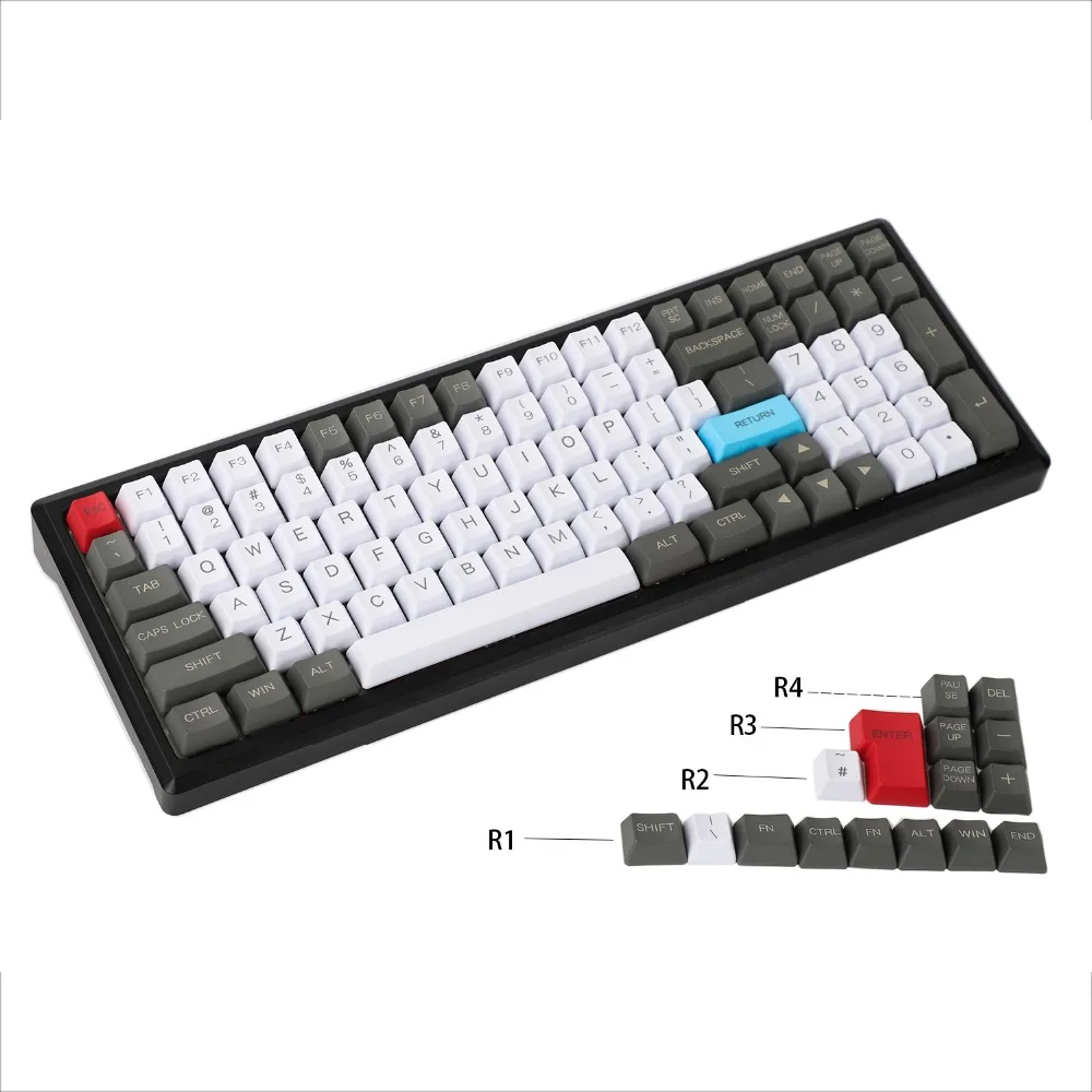 YMDK 96 84 лазерная гравировка ANSI ISO OEM профиль толстый PBT Keycap для MX механическая клавиатура YMD96 RS96 YMD75 KBD75 FC980M