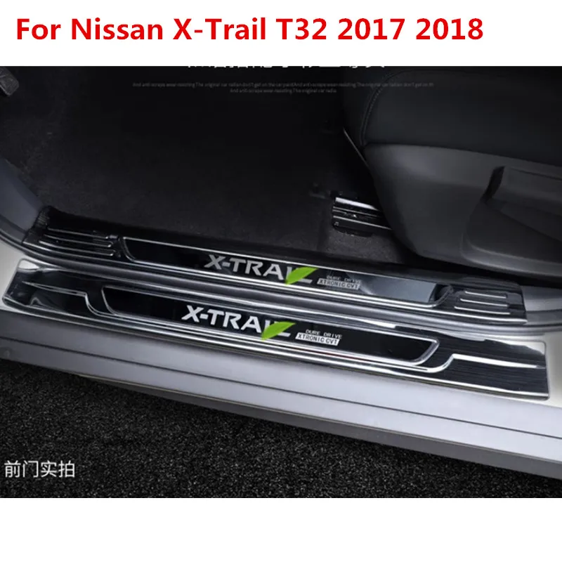 Высокое качество нержавеющая сталь протектор порога Накладка/порог двери порога для Nissan X-Trail T32