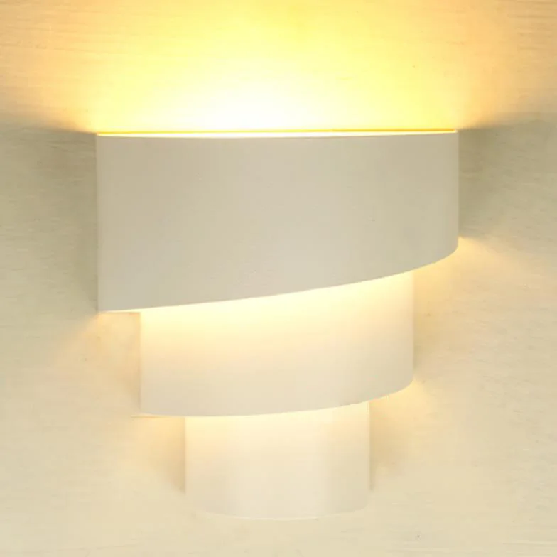 New modern wetal light fixtue low wattage indoor led wall lamp e27 base type white or red color