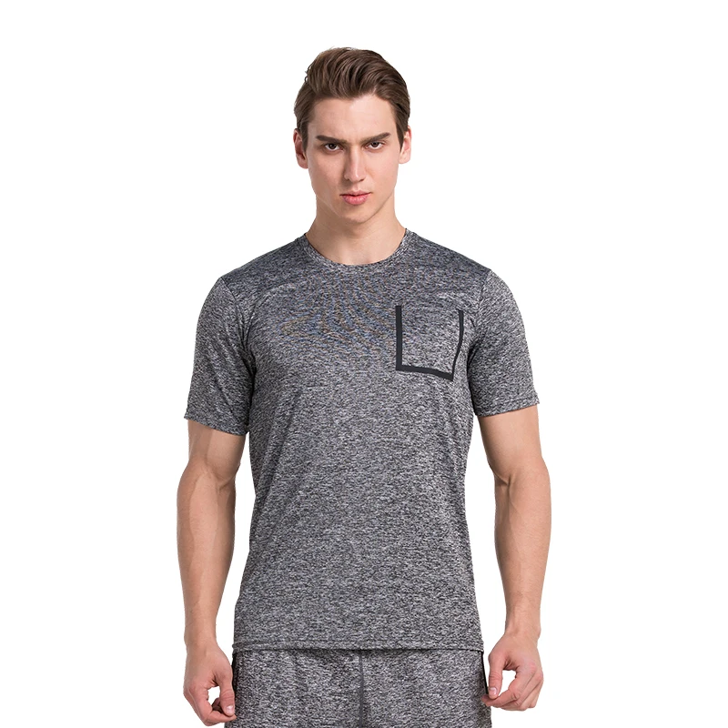 

2017 Men's T-shirts Running Tights Compression Shirts Short Sleeve Fitness Gym Quick Dry Breathbale Spandex Mans Sportswear
