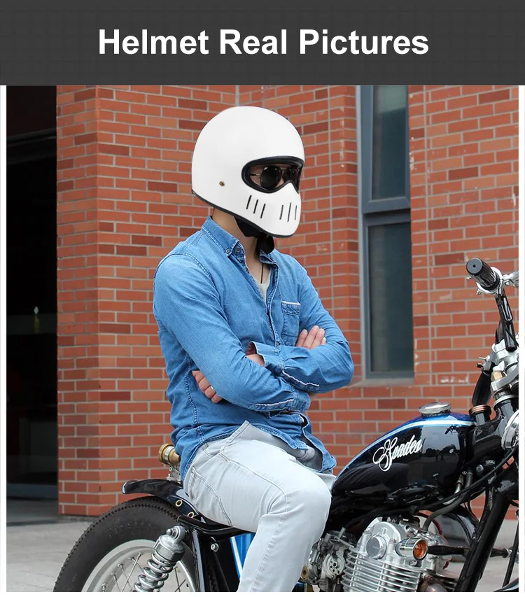 VCOROS японский TT CO анфас мото rcycle шлем fibe стекло мото rbike шлем Ghost Rider винтажный гоночный локомотив Мото шлем