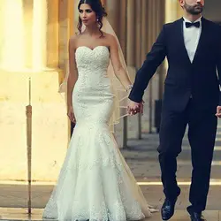 2016 новое поступление винтаж узелок вернуться милая рукавов длиной свадебные платья vestido де noiva дешевые русалка свадебные платья