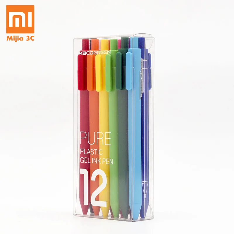Цветная ручка вывеска Xiaomi Mijia KACO заправка длиной 0 5 мм АБС пластик длина записи 400