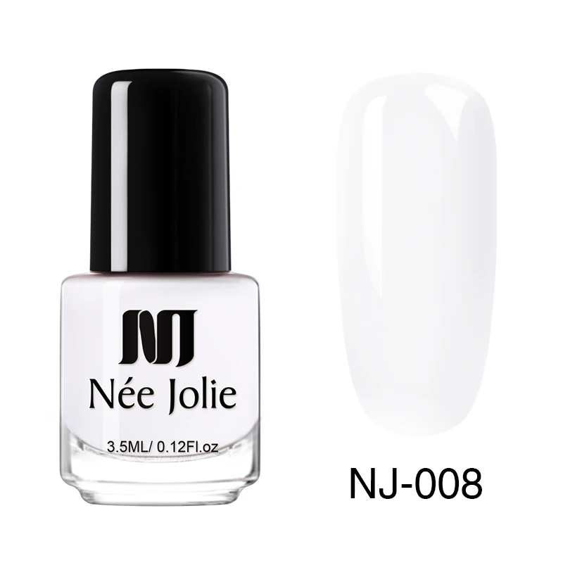 NEE JOLIE 8 мл Лак для ногтей Базовое покрытие верхнее покрытие матовый лак протектор масло для ногтей лак для ногтей - Цвет: Jelly NJ-08