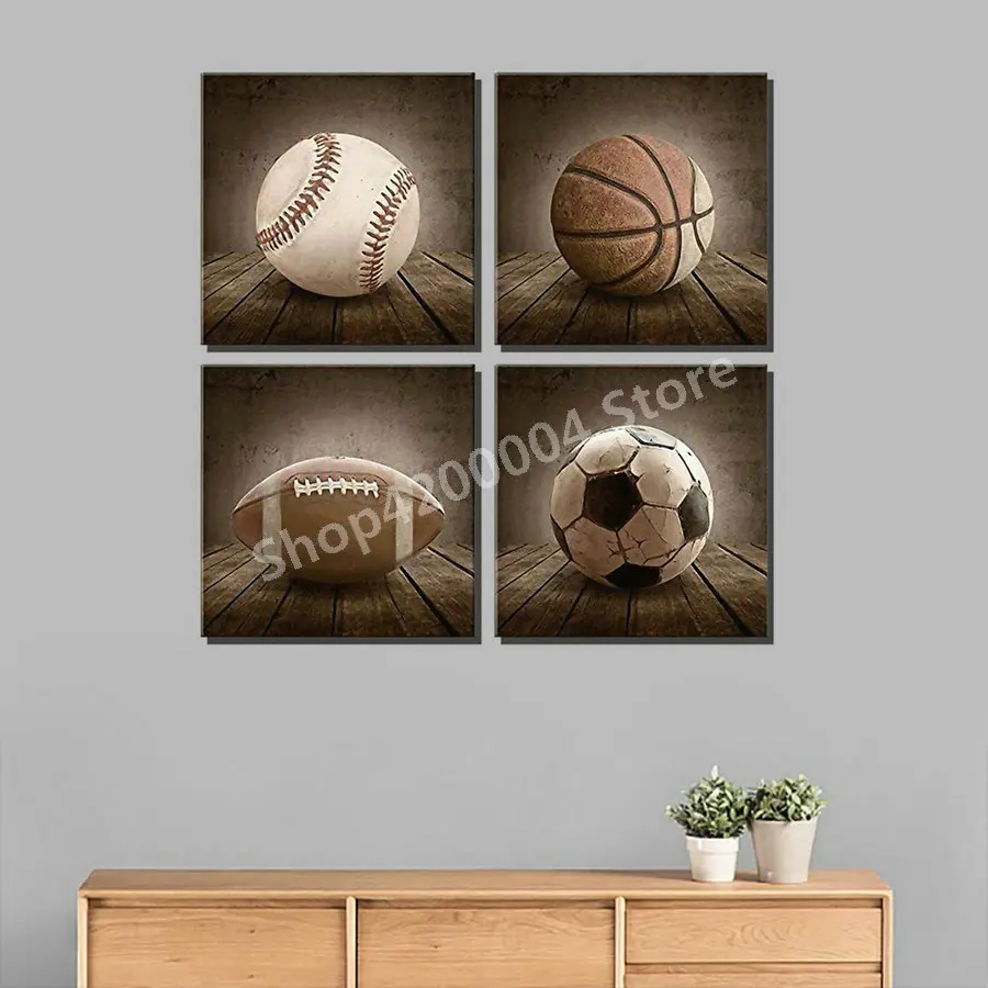 

Full Square Poly Painting 5D DIY Diamond Painting Football, Basketball, Baseball, Rugby Diamond Embroidery Handcrafted Mosaic