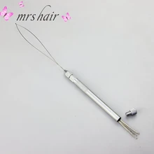 Многофункциональный Алюминий ручка крюк и петля для нити микро кольца/трубки бусины аппликатор 1 шт./упак. для холодной погоды Горячее наращивание волос для наращивания