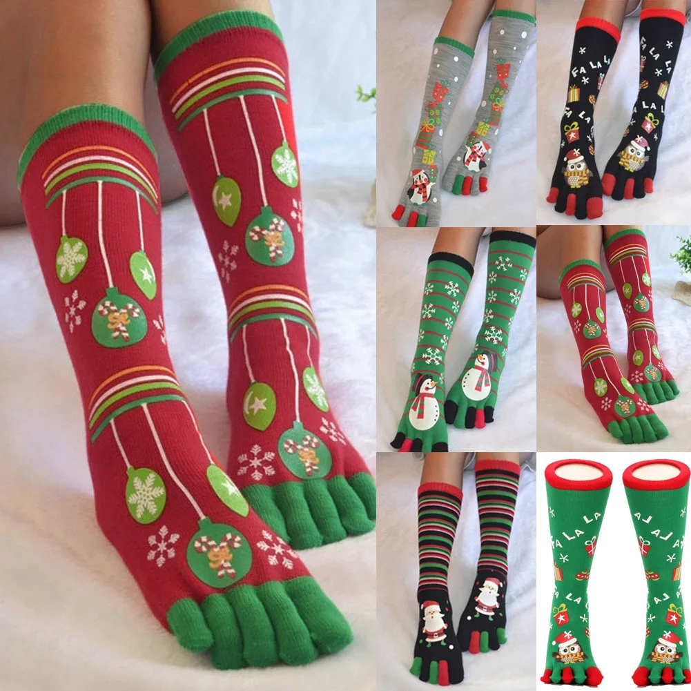 Рождественские носки, подарок Санта-Клауса, детские носки унисекс с забавным носком, носки для мужчин и женщин