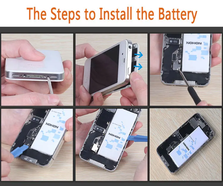 NOHON Батарея для iPhone 4S 4GS Bateria литий-полимерный Батарея реальные 1430 мАч Batarya инструменты Розничная посылка