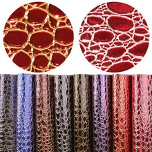 8pcs/set 20*34cm Hot Gold Dots Flower Pattern Printed Glitter Synthetic Leather Fabric For DIY Handbag Shoes,1Yc6339