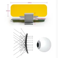 Автомобильный солнцезащитный козырек HD для автомобиля, анти-регулируемые ослепительные очки, очки для дневного и ночного видения, зеркало для вождения, УФ-защита, складной HD прозрачный козырек