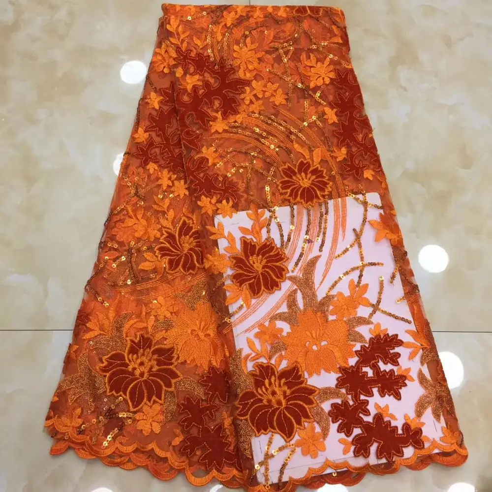 

soft velvet Latest African Cord Lace Fabrics High Quality 2019 Nigerian Lace Fabric For Wedding African Lace XZXJUN261