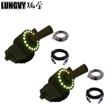 2 шт./лот высокого качества 18x3 w 3in1 СВЕТОДИОДНЫЙ Co2 Jet сценическое освещение с эффектом dmx светодиодный Американский DJ CO2 струи светодиодный диско