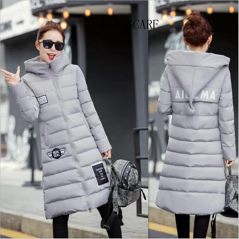 2016 Women WinterJacket Coat Big Yards Down Jacket han Edition Cultivate One s Morality Even Cap