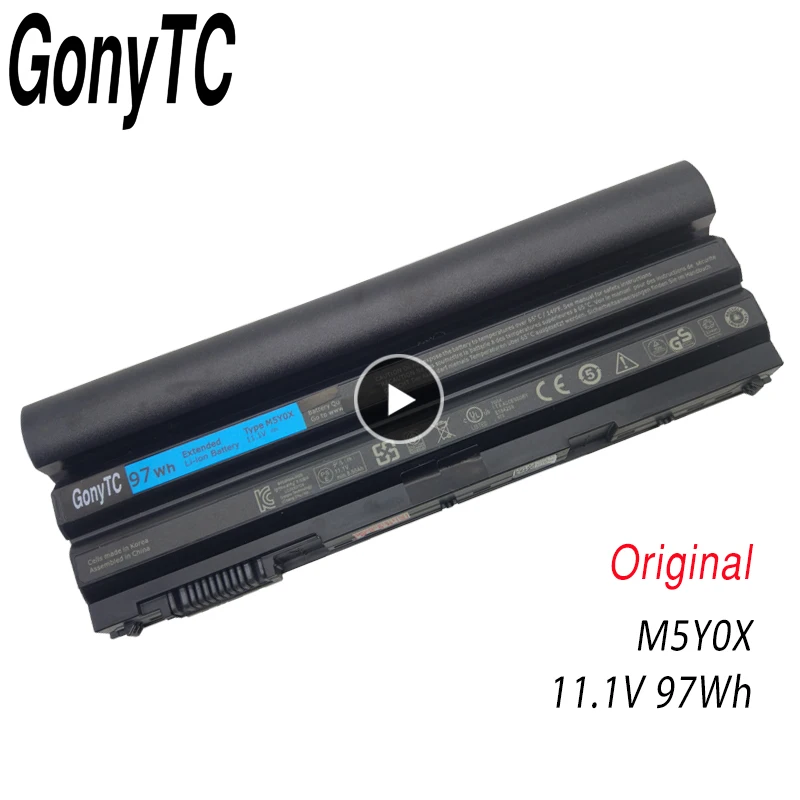 Оригинальный аккумулятор GONYTC 11 1 В 97 Втч M5Y0X для ноутбука DELL Latitude E6420 E6520 E5420 E5520 E6430