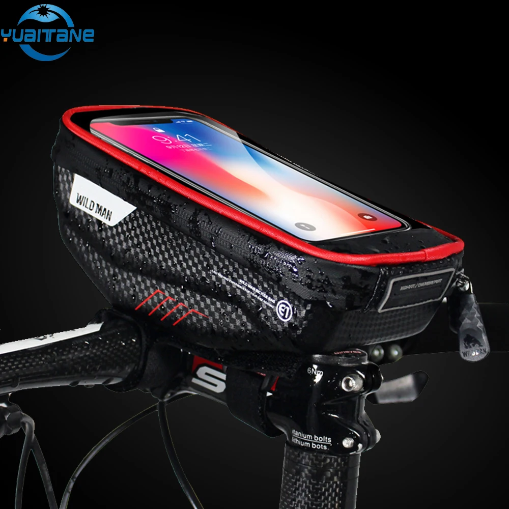 

Top Rainproof MTB Bicycle Bags Waterproof Mtb Front Bag Mobile Phone Case Bicycle Top Tube Bag Cycling Bike Accessories