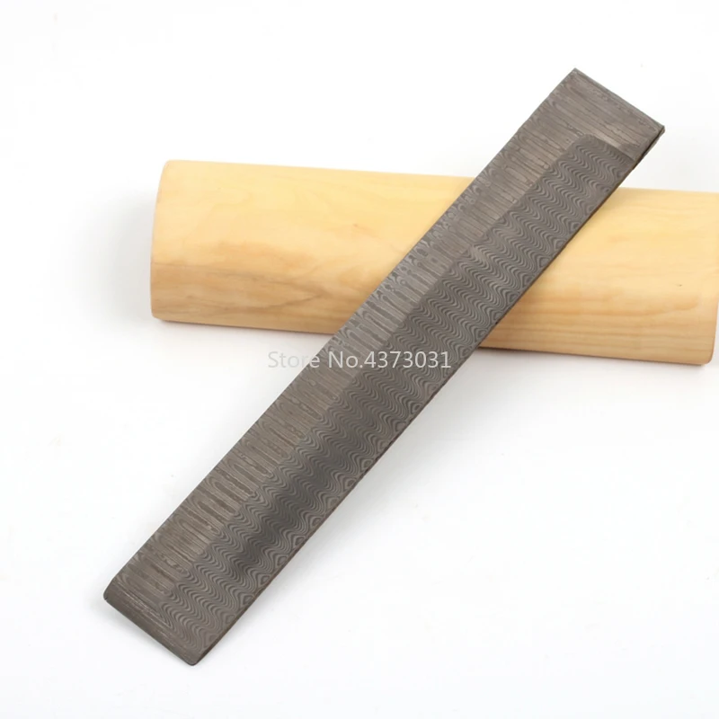 1 piece DIY knife Making Damascus steel ladder Sandwich Pattern steel Knife blade blank Heat Treatment 200*30*3mm