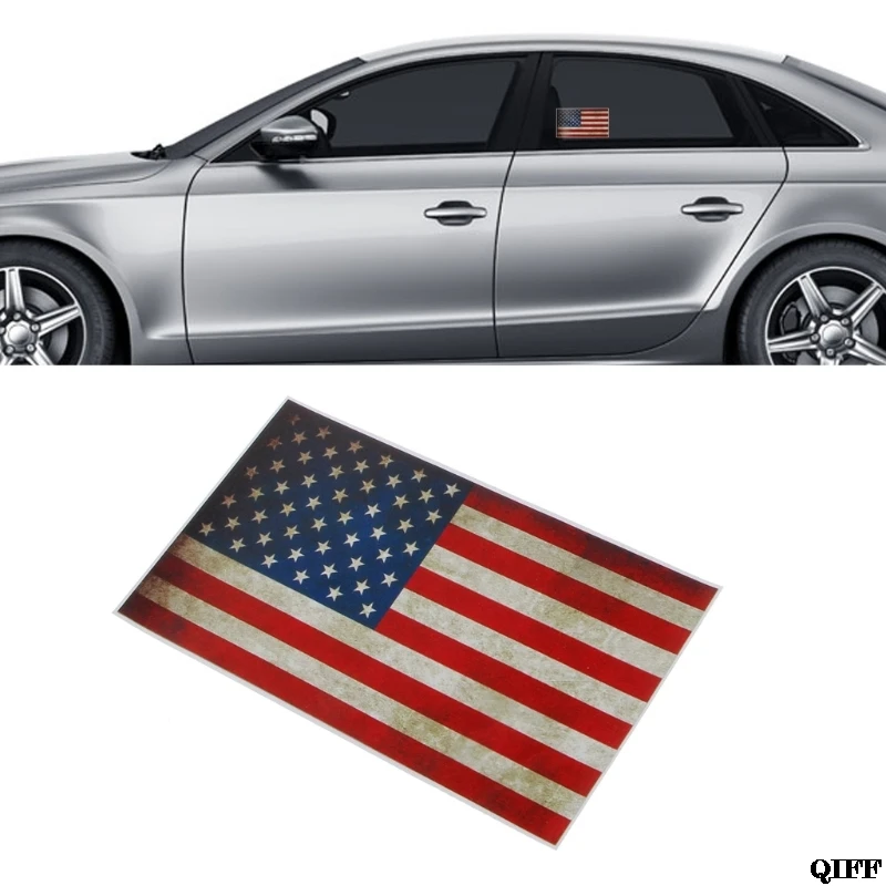 

Drop Ship&Wholesale American Vintage US Flag Car Motorcycle Vinyl Bumper Decal Sticker May06