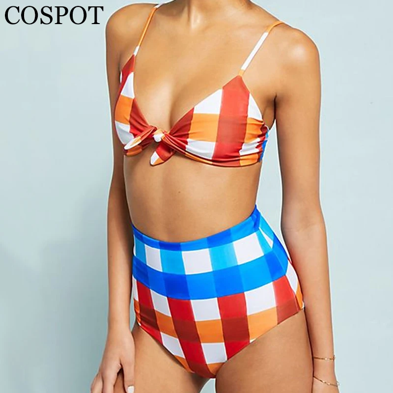 

COSPOT Bikinis 2019 Mujer Swimwear Women Swimsuit Female Plaid Bikini Set Micro Bather Brazilian Bathing Swim Suit Swimwears