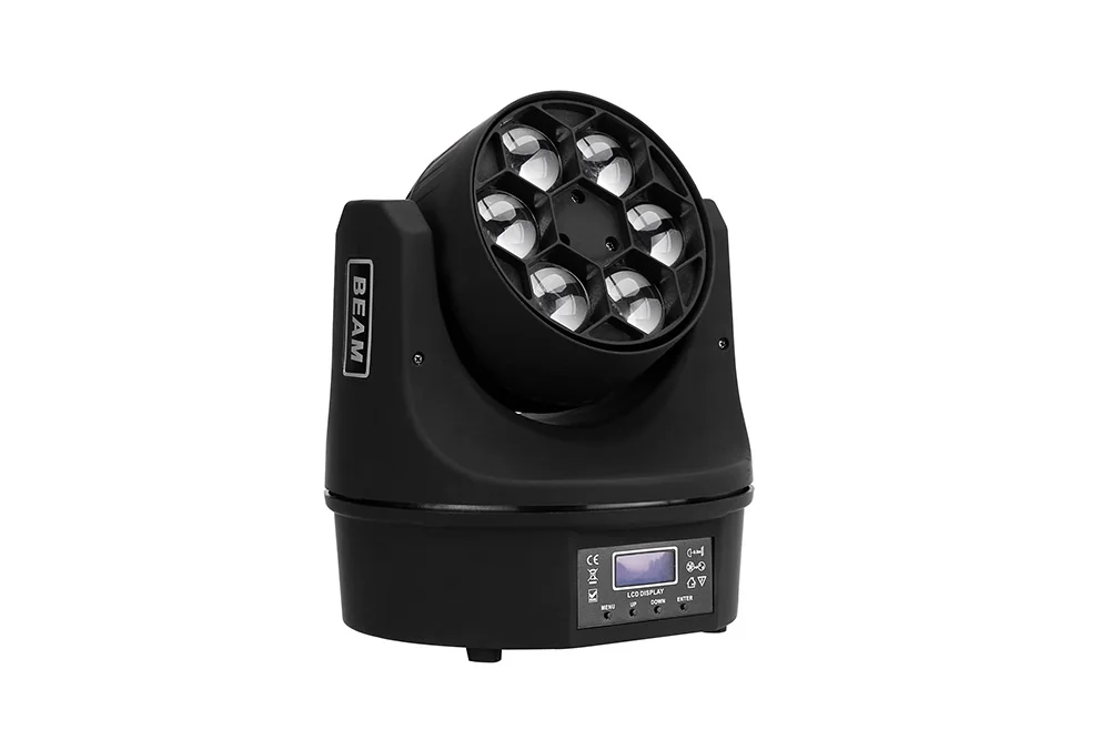 2pcs 6x10W RGBW 4in1 LED Bee Eye Beam Moving Head Light