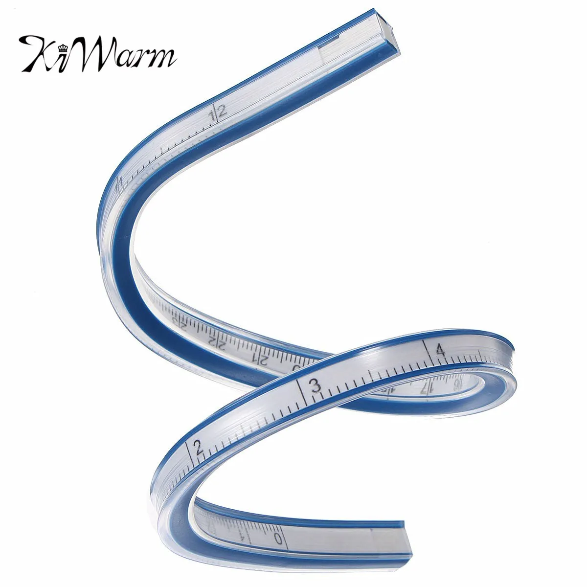 KiWarm 30CM Soft Flexible Vinyl Plastic Drafting Drawing Curve Ruler Paint Draw Bendy French