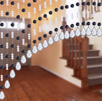 

20Meter 100% Crystal Beads Rope Curtain Bedside Living room Bedroom Door dining hall DIY Wall curtain Bead Home Party Decor TP09